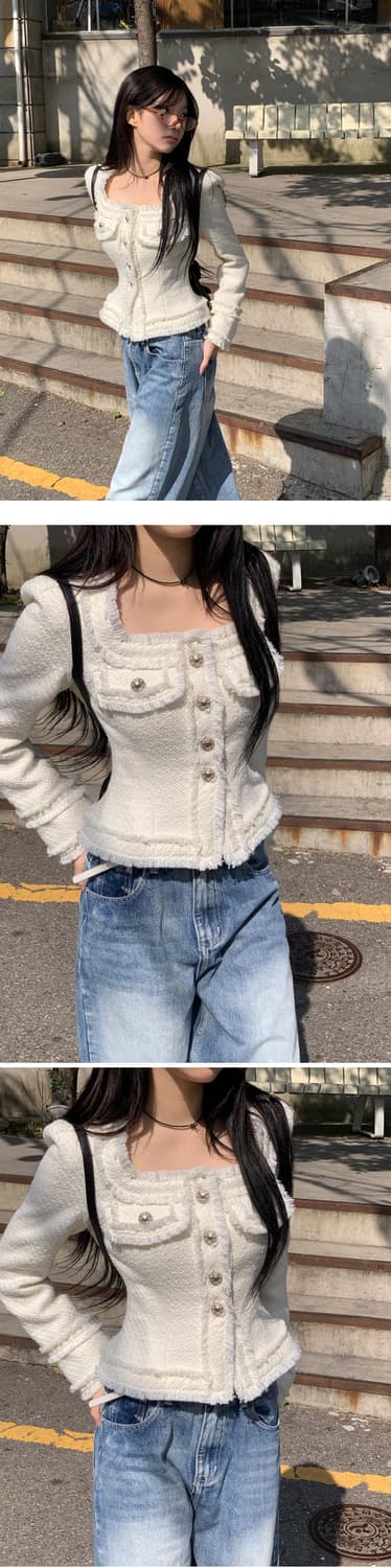 모디무드 트위드 자켓 상품이미지1