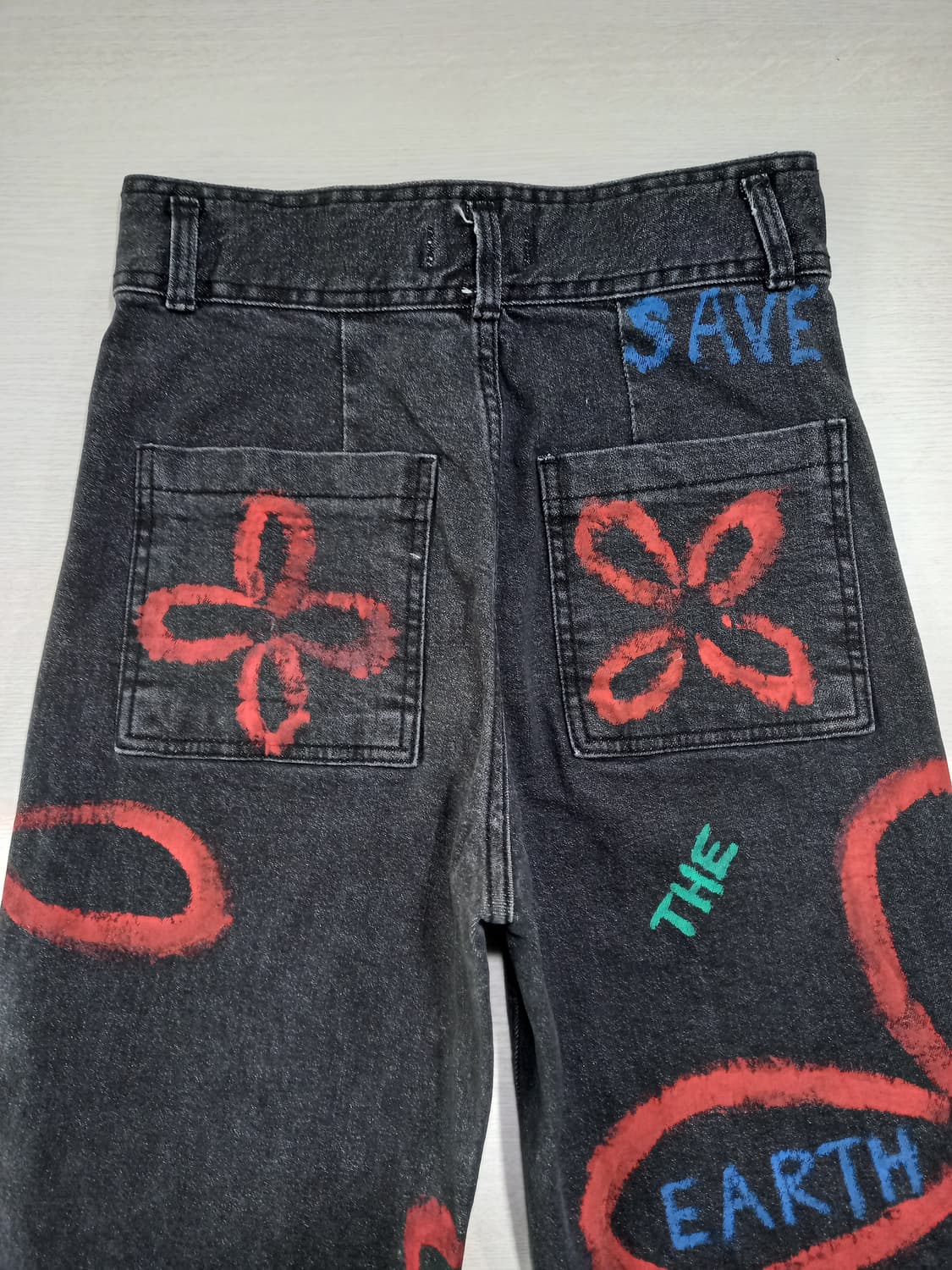 26-27 GIRLSRECIPE 스판 와이드진 블랙 26-609 상품이미지4