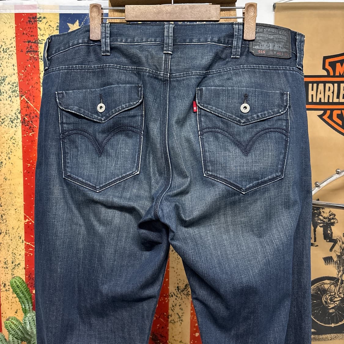 리바이스 514 블랭크R탭 다크인디고 워싱 데님팬츠 N1379 상품이미지6