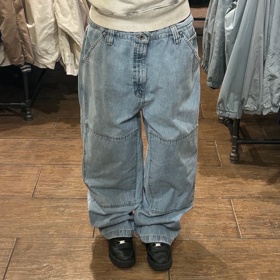 [HI]  아리조나 데님 워크 팬츠 연청 상품이미지1