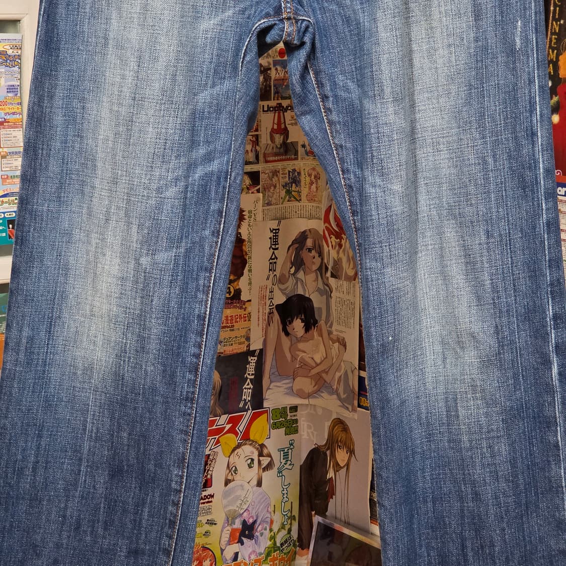 캘빈 클라인 중청 워싱 세미 와이드 팬츠 상품이미지7