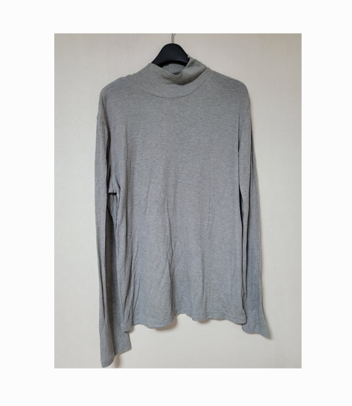 터틀넥 긴팔 목폴라티 그레이 100 상품이미지1