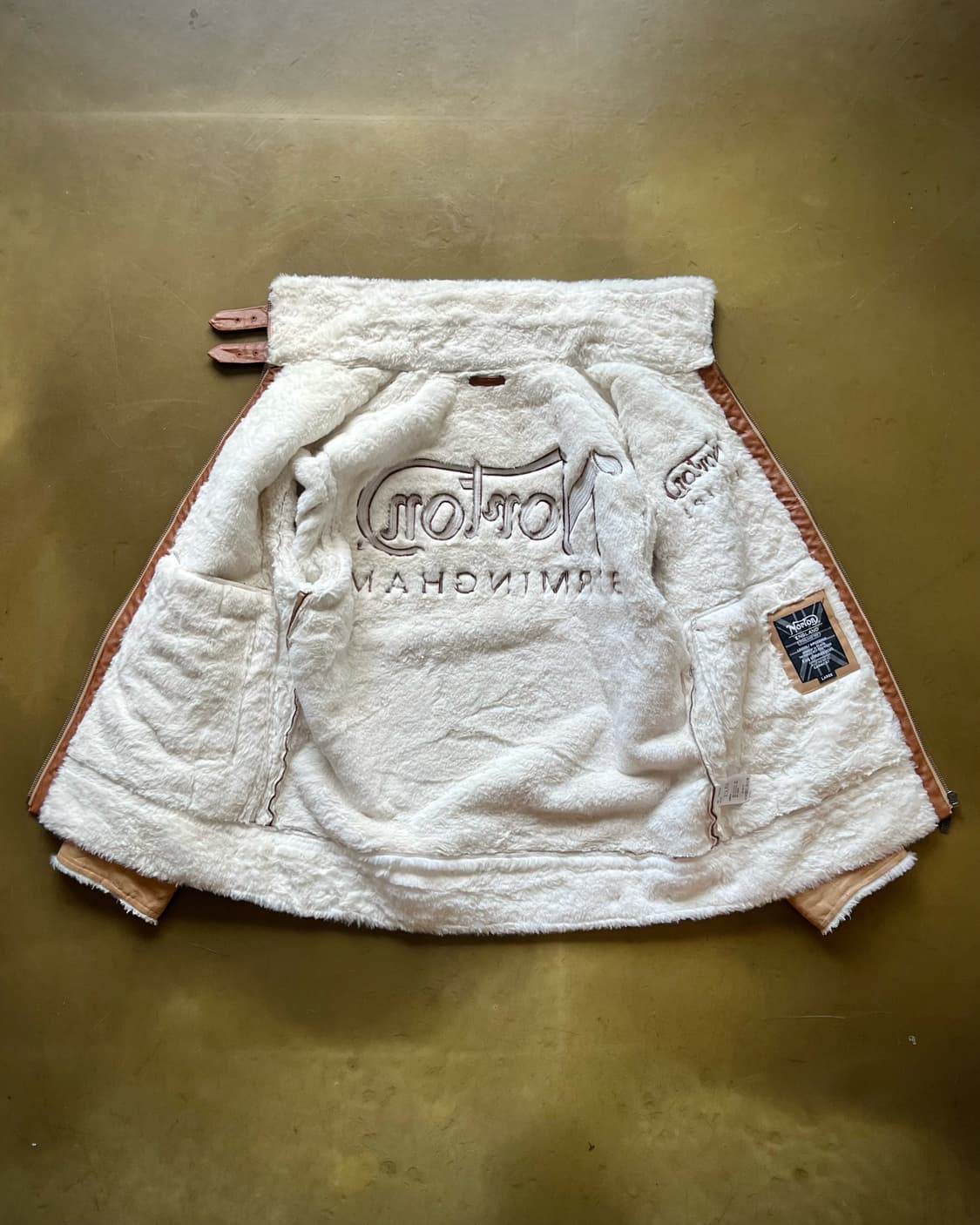 90-00s Norton Motorcycle Suede Mustang 상품이미지8