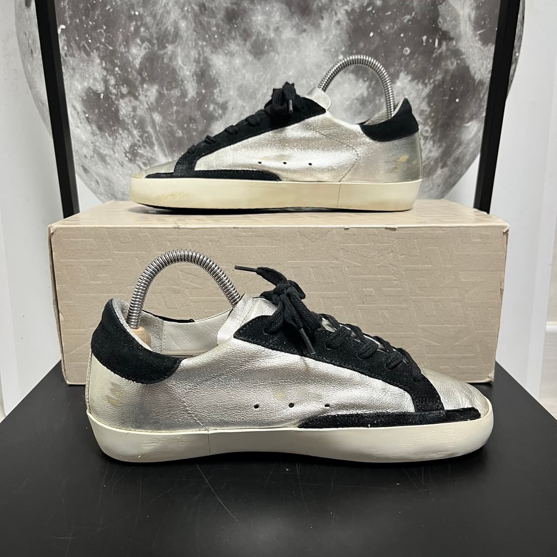 정품 36) 골든구스 실버 블랙 스니커즈 230~235 상품이미지2