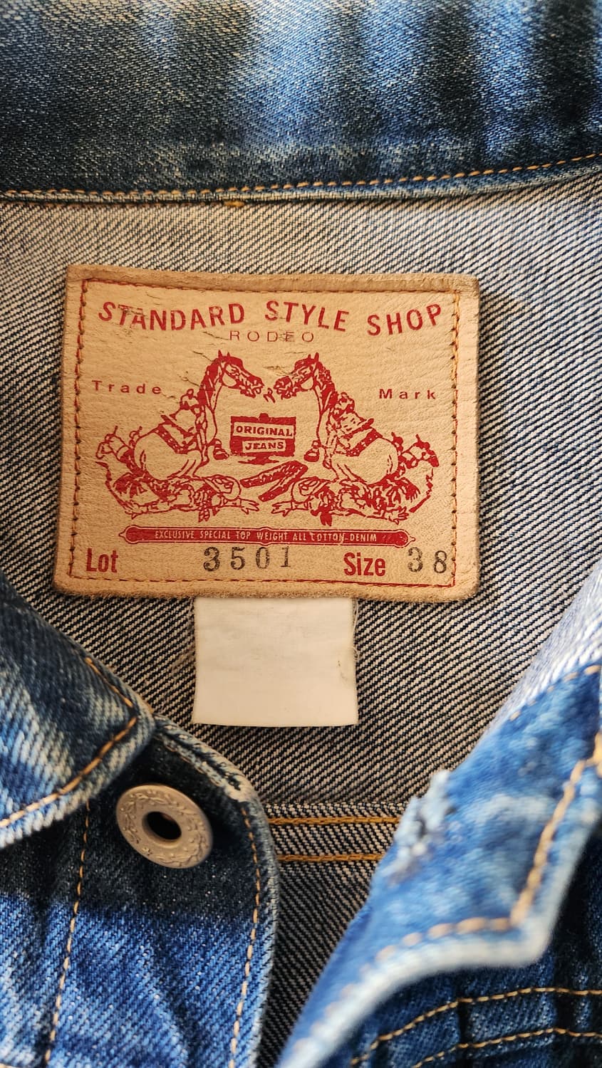 90s 라핀 로데오 대전판 데님자켓 리바이스 s506xx 복각 상품이미지5