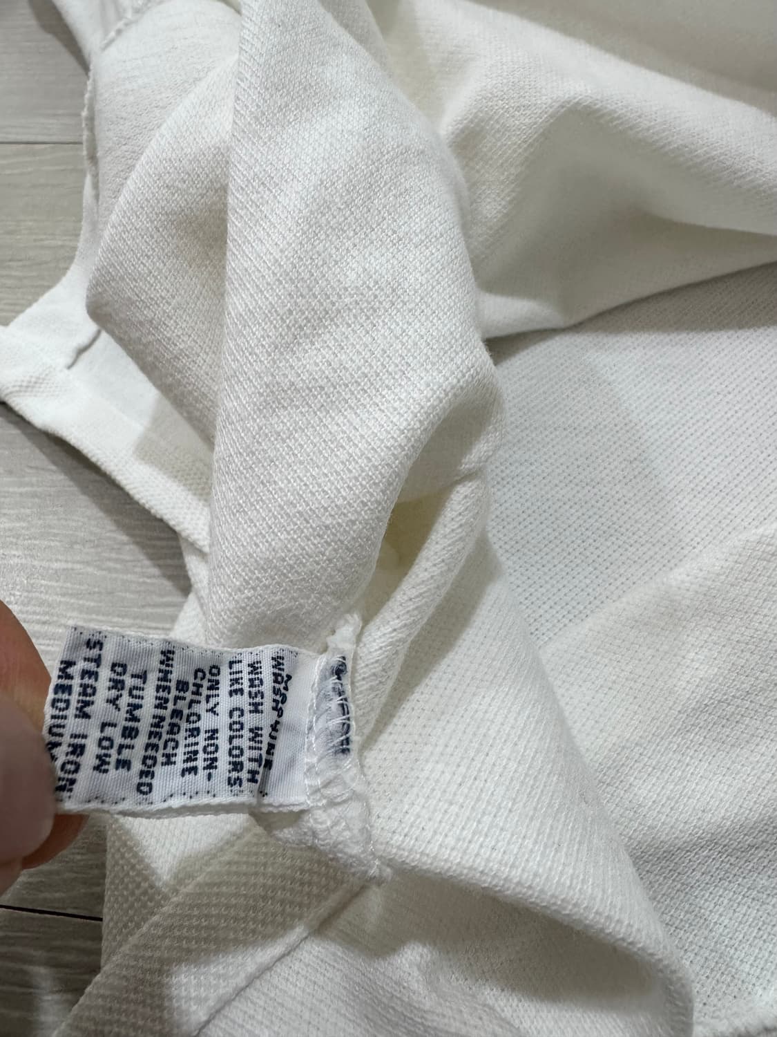 폴로 랄프로렌 포니 화이트 카라티 S 상품이미지4