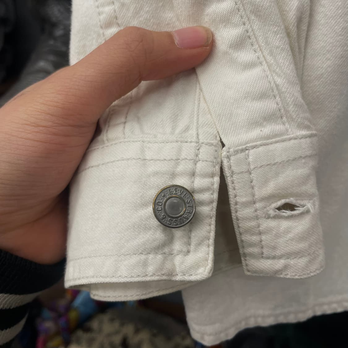00s 리바이스 리벳 포켓 데님 셔츠 상품이미지7