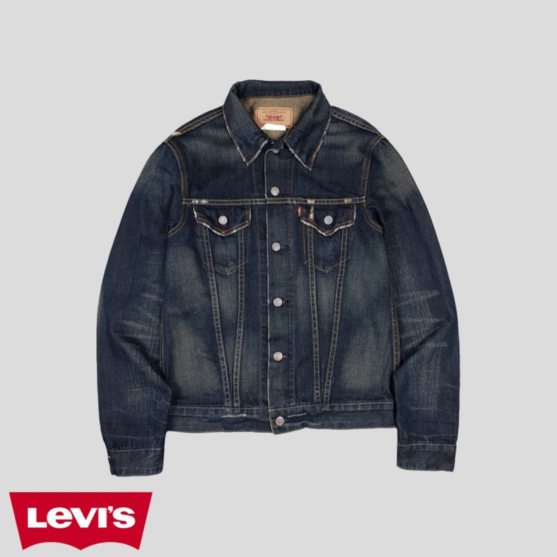 리바이스 중청워싱 70505 3세대 청자켓 트러커자켓  상품이미지1