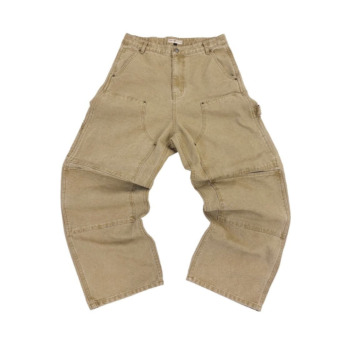 아오이로 커티드 더블니 팬츠 탄 2026 상품이미지1