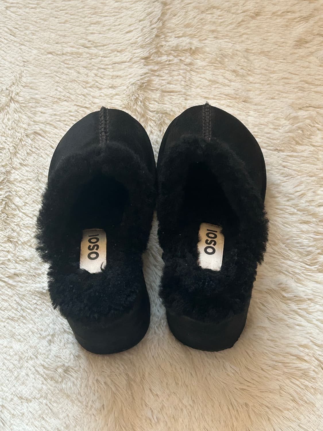 [225] 오소이 토비 뮬 시어링 블랙 상품이미지6