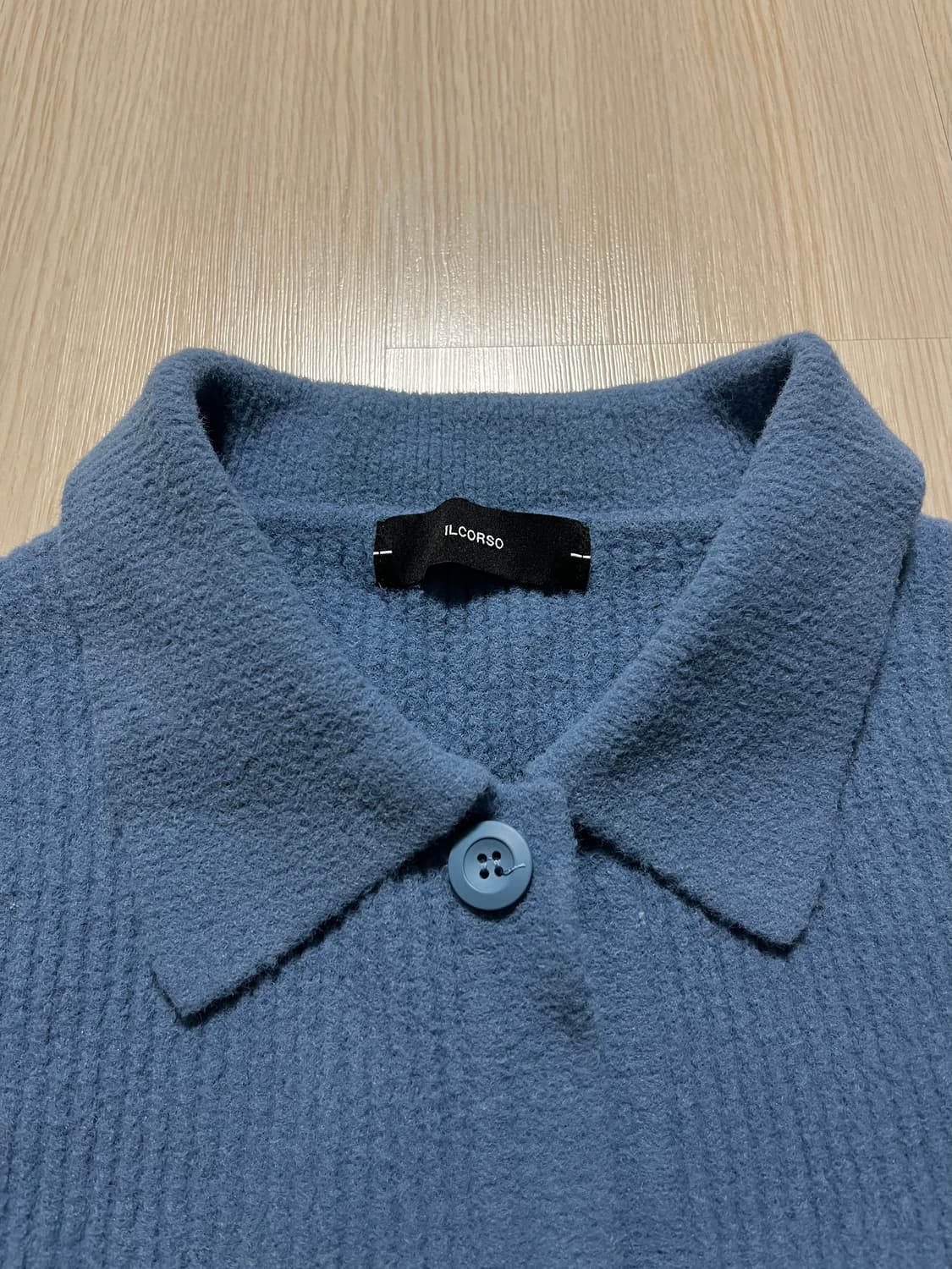 일꼬르소 부클 카라 가디건 라운드넥 가디건 상품이미지4