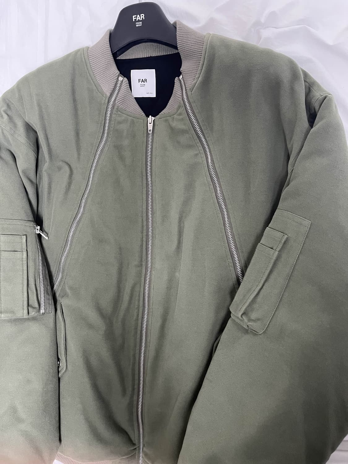 파아카이브 몰스킨 봄버 올리브 1사이즈 상품이미지2