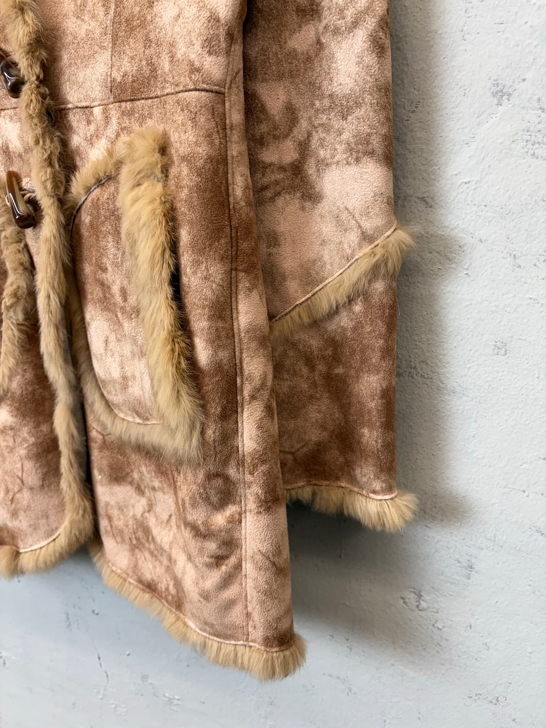 JPN 빈티지 래빗 퍼 무스탕 더플 자켓 상품이미지6