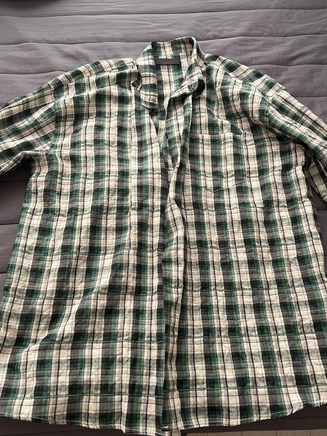 애니타임로릭 아이리스 셔츠 그린 m사이즈 상품이미지1