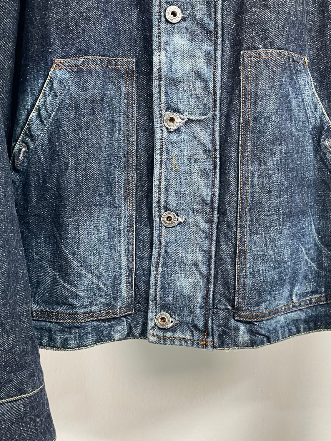  디젤 워시드 데님 쉐르파 자켓 (on.12) 상품이미지5