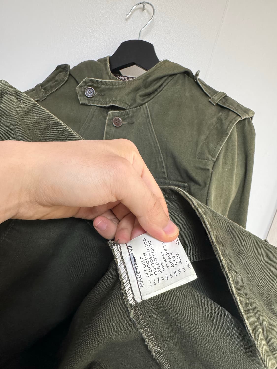 닐바렛 밀리터리 후드 자켓 상품이미지9