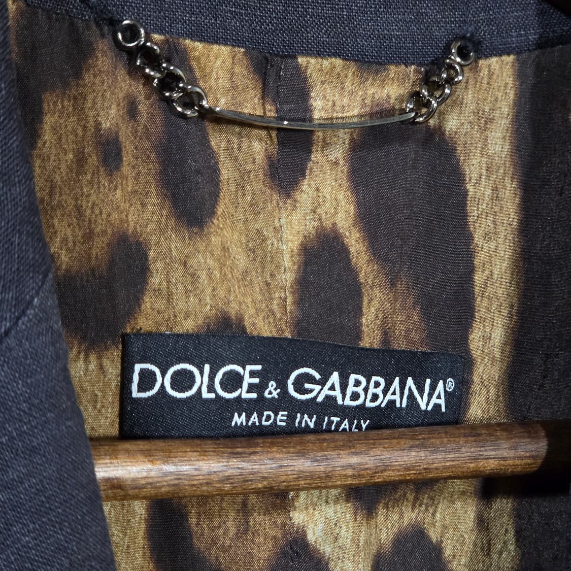 돌체앤가바나 호피안감 네이비 슬림핏 블레이저 자켓 상품이미지7