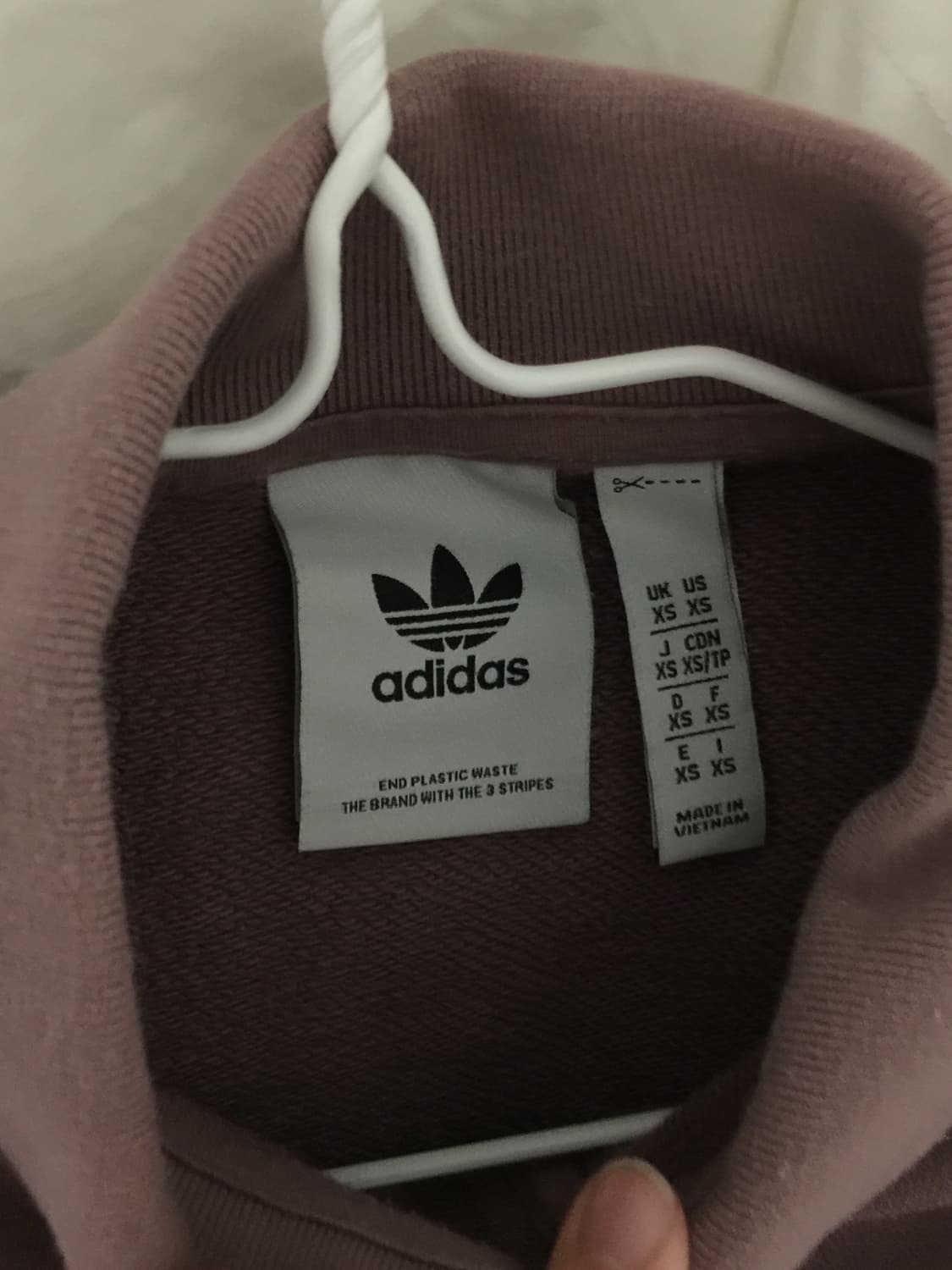 아디다스 삼선 폴로 럭비 하프집업 스웨트셔츠 인디핑크 상품이미지2