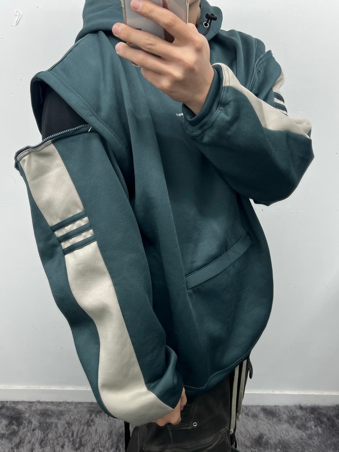 90s Piko 2way zip hoodie 상품이미지1