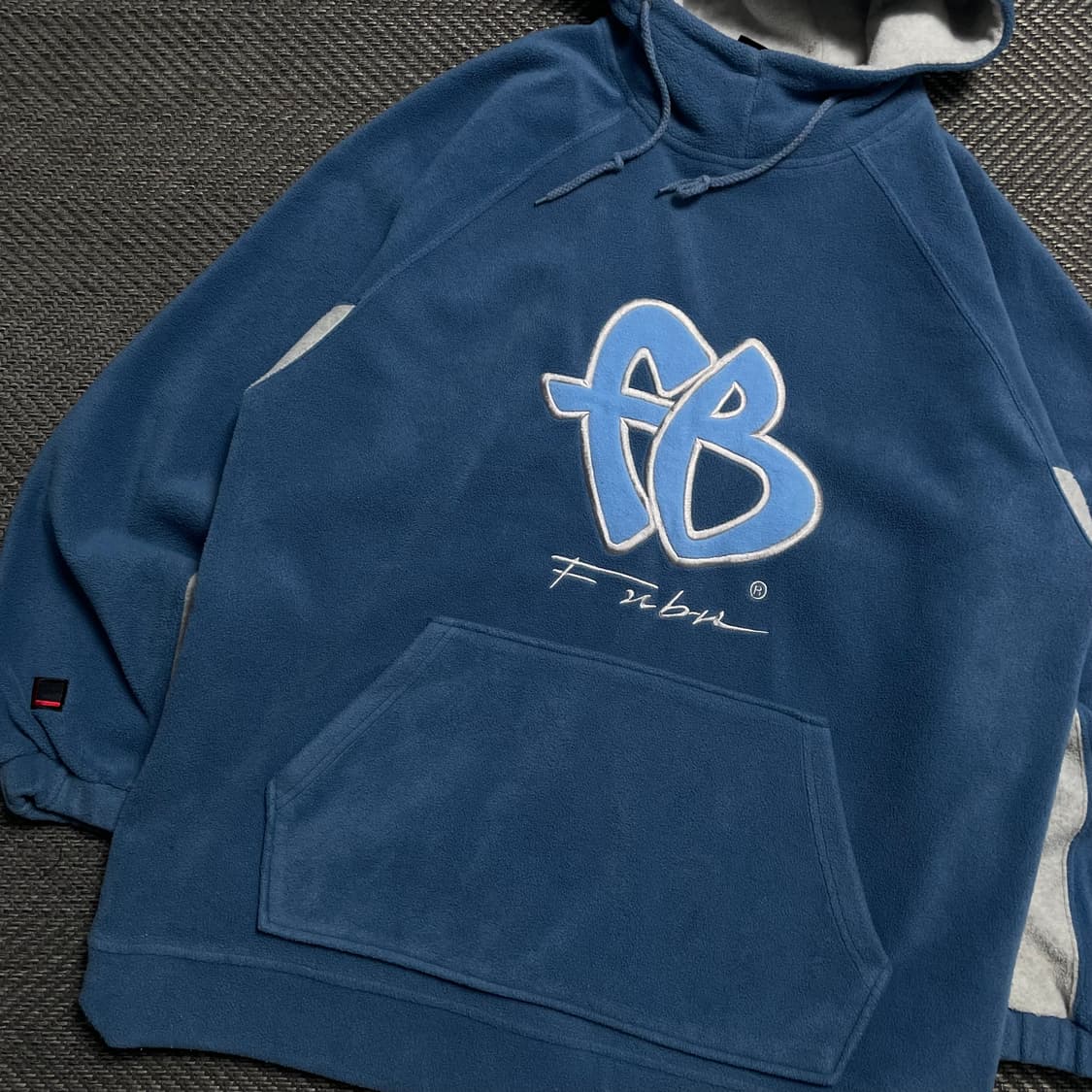 00s FUBU 올드스쿨 빅로고 플리스 후드 티셔츠o 5250 상품이미지3