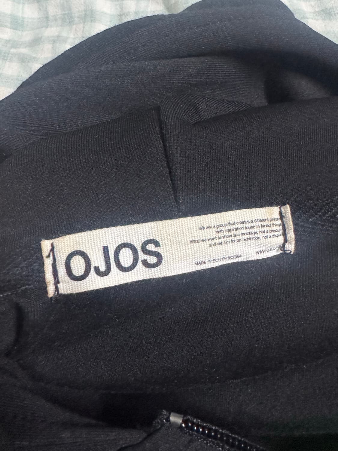 오호스 머플러 복서 후드 집업 블랙 free 상품이미지2