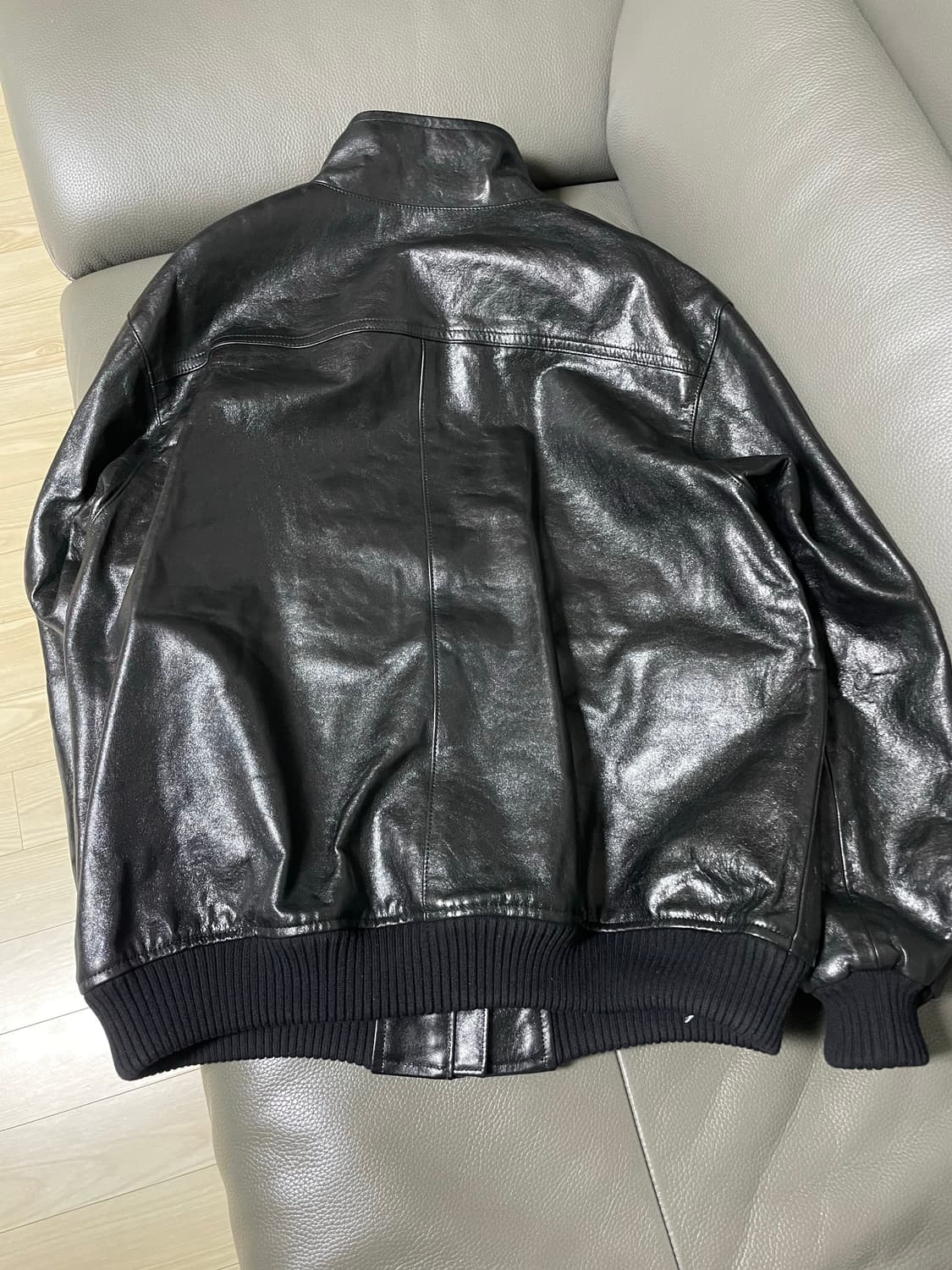 (4) 오라리 25aw 램 레더 블루종 가죽자켓 상품이미지5