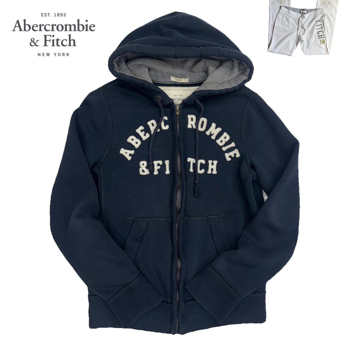 아베크롬비 스펠로고 후드집업 상품이미지1