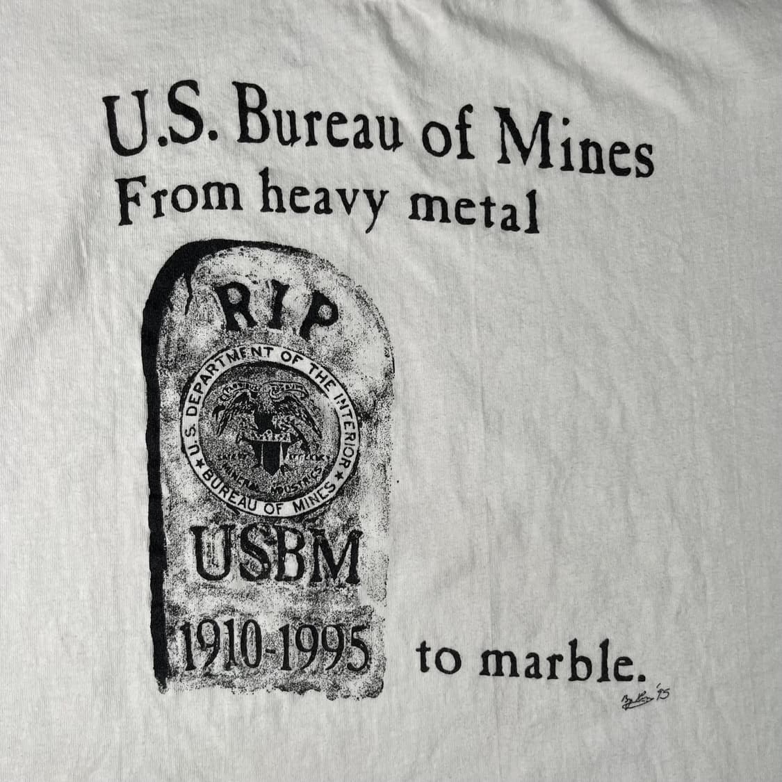 빈티지 US Bureau of Mines 반팔 상품이미지5