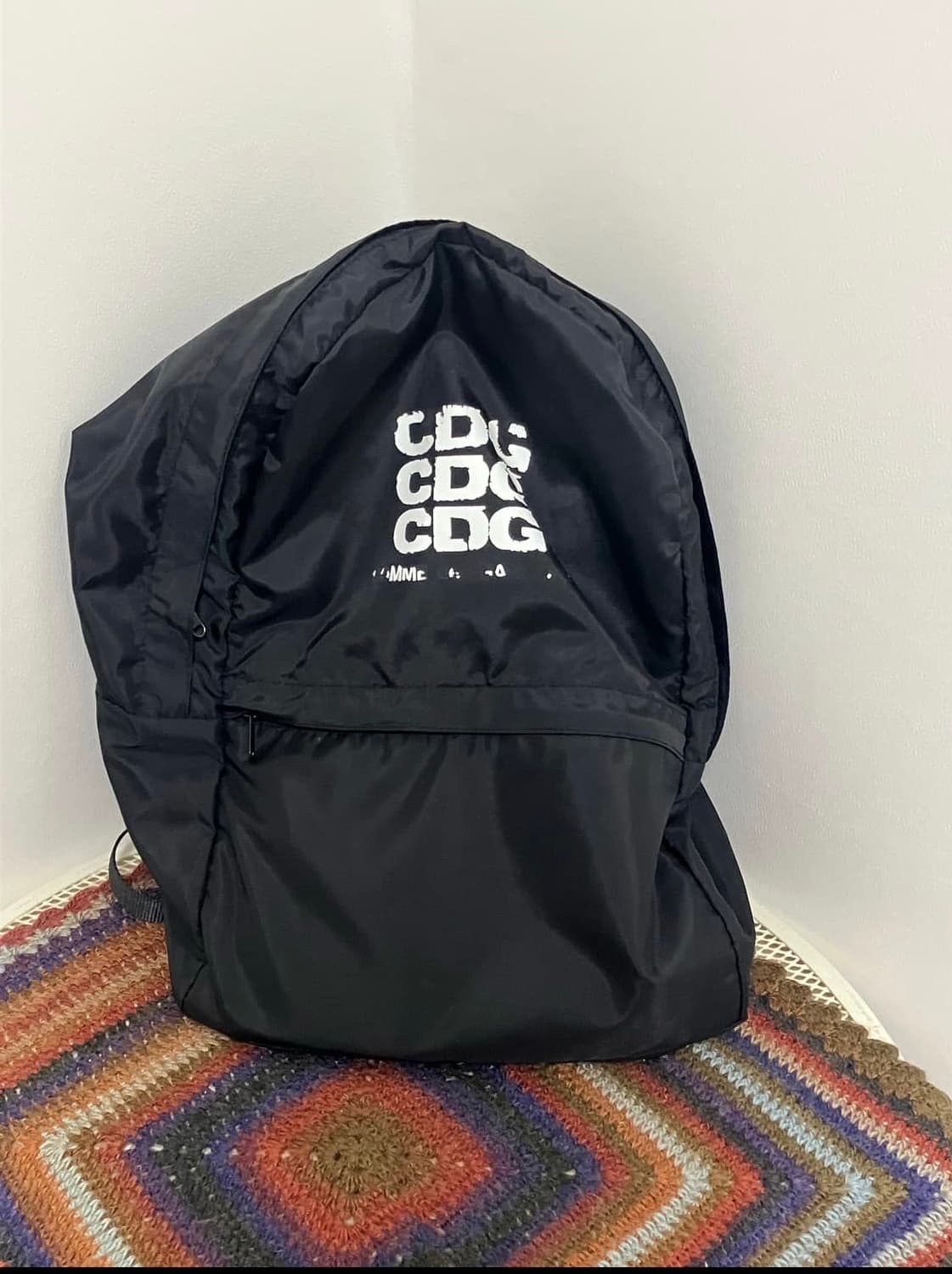 (정품) 빈티지 꼼데가르송 cdg 백팩 블랙 상품이미지1