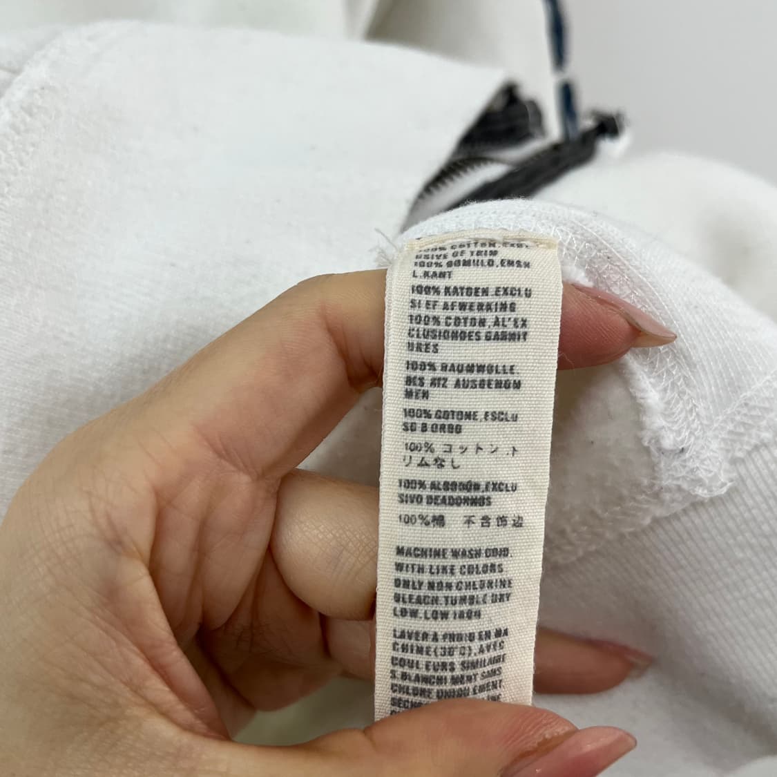 아베크롬비 자수로고 화이트 후드집업 상품이미지6