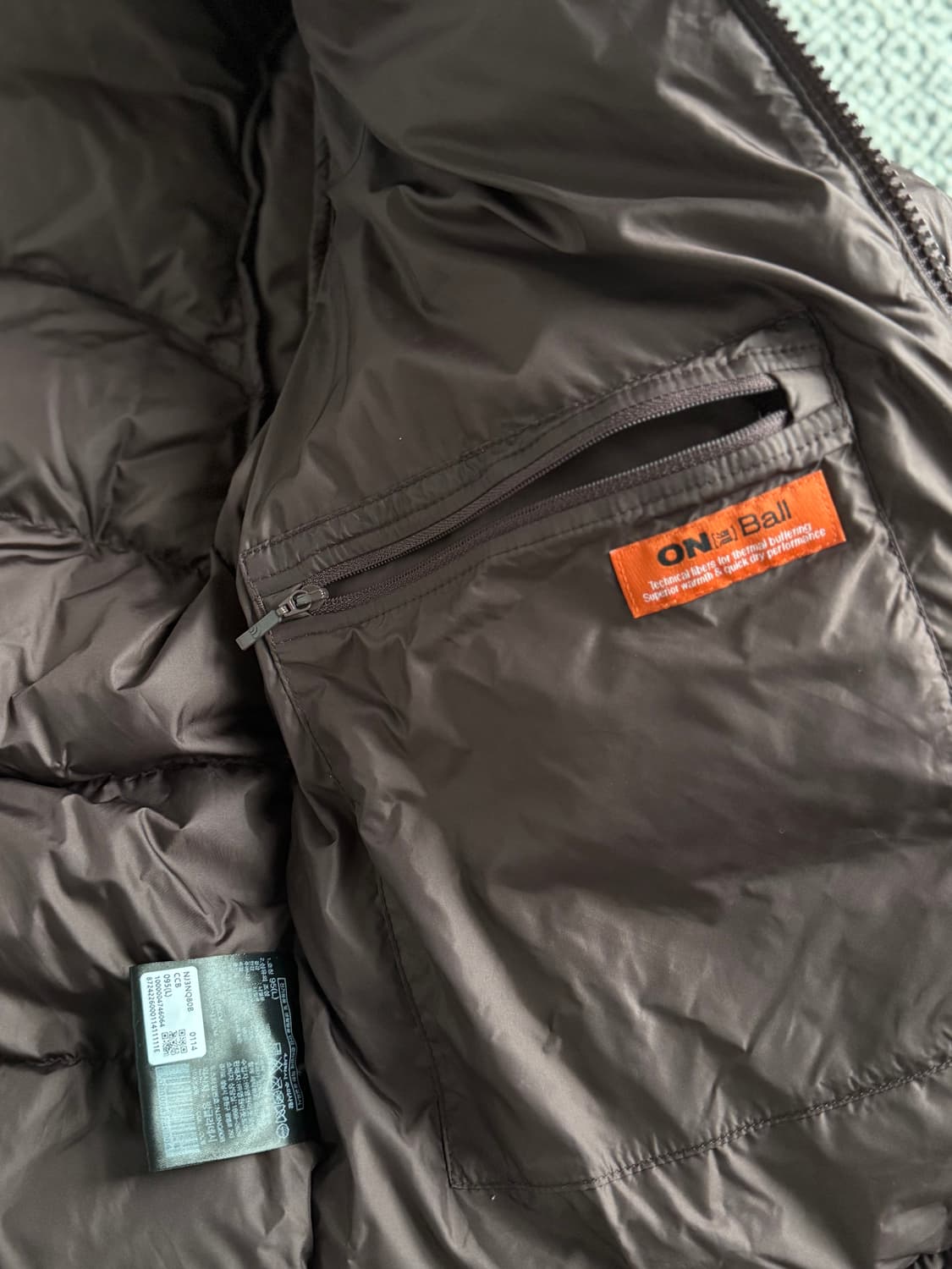 노스페이스 온볼 패딩 브라운 상품이미지5