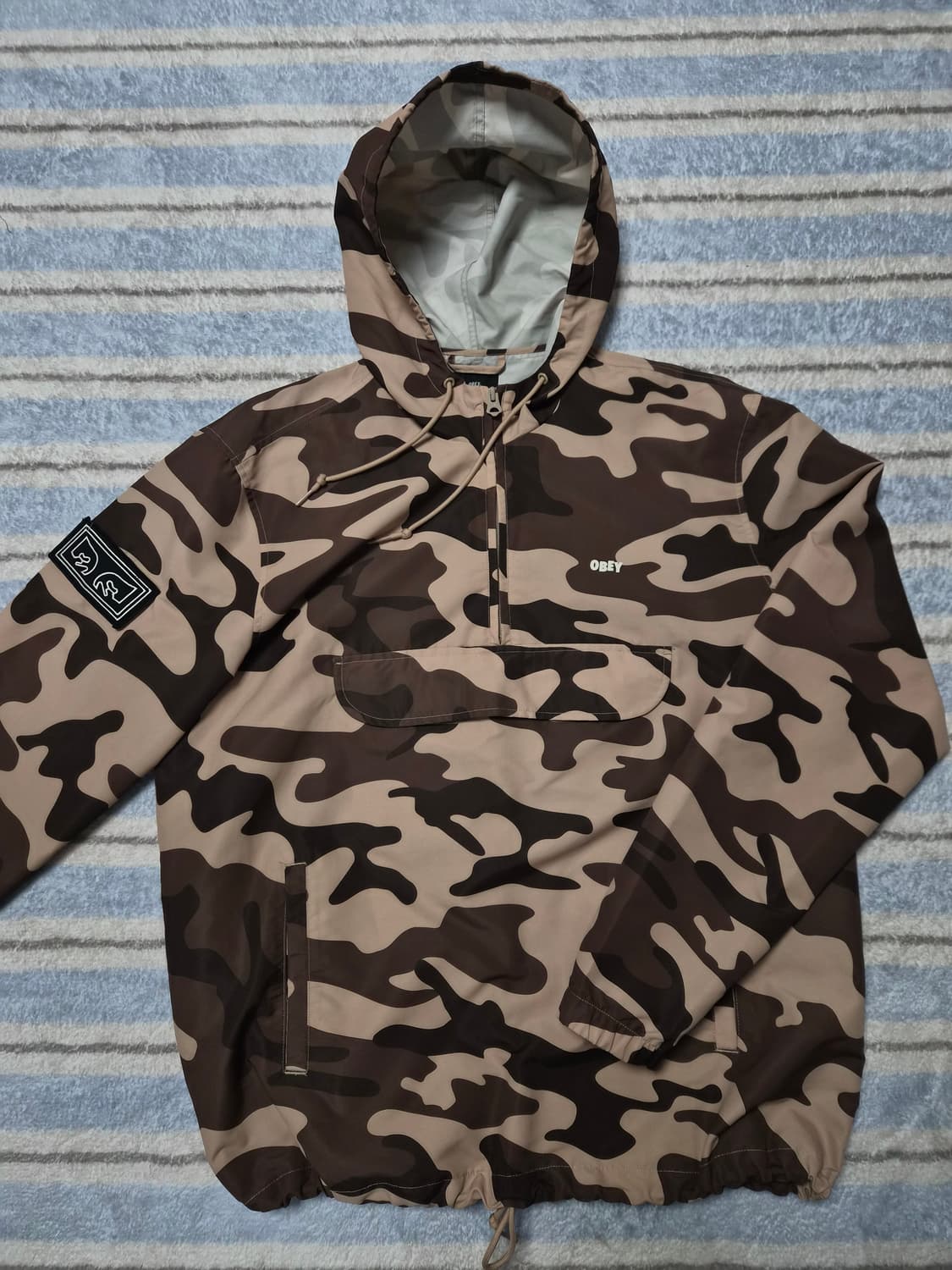 오베이 obey 카모 패치 아노락 L 상품이미지2