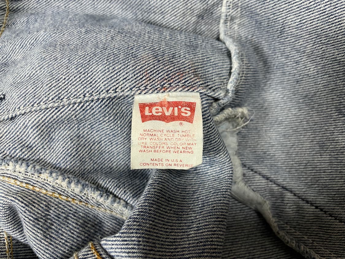 100) 80's 리바이스 3rd 중청워싱 4포켓 데님자켓(미국제) 상품이미지4