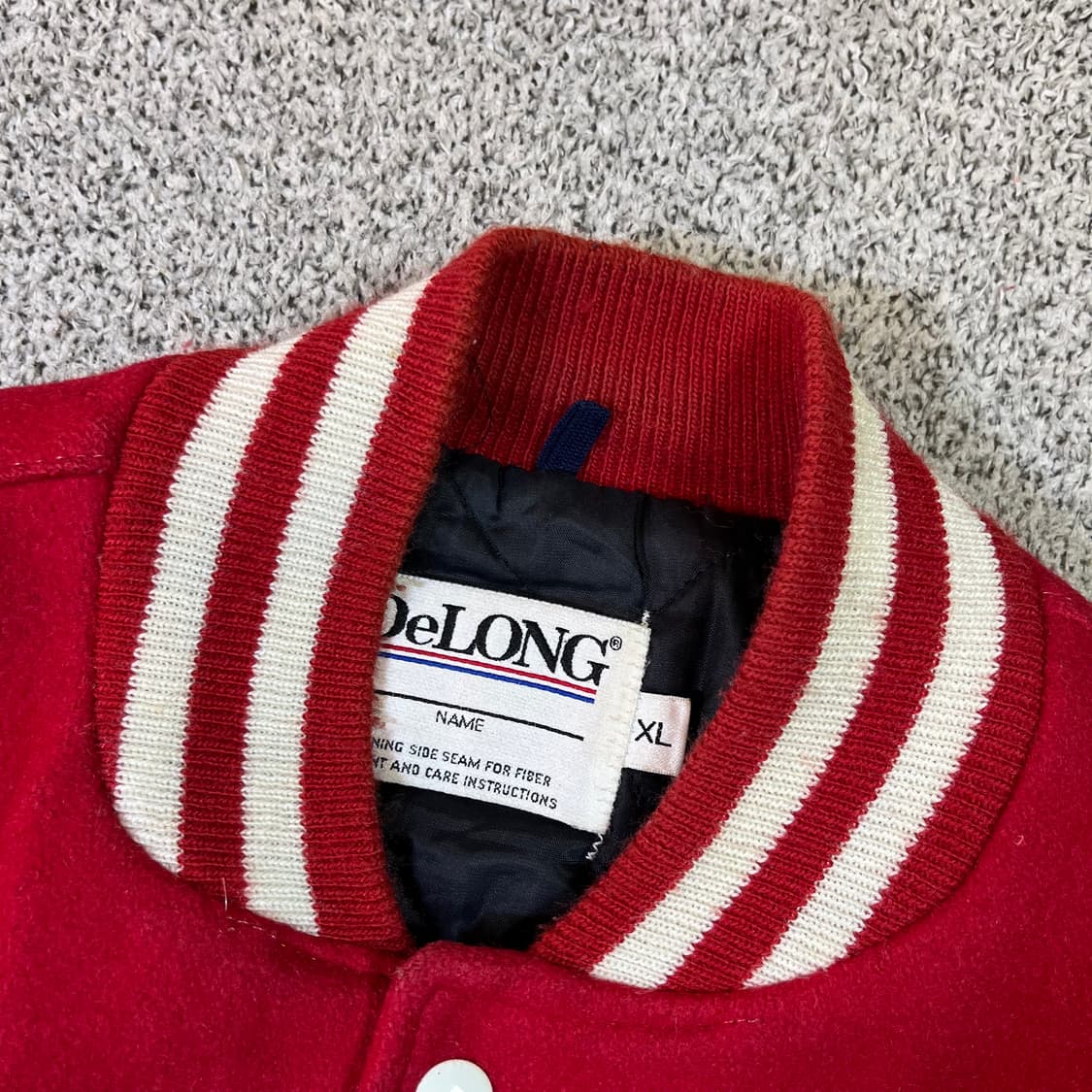 드롱 빅로고 USA 바시티 자켓 상품이미지5