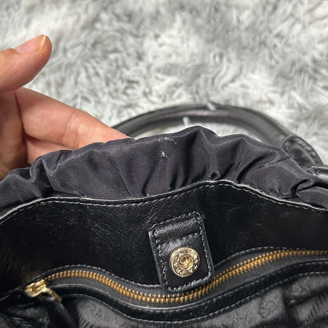 프라다 나일론 투웨이 백 블랙 상품이미지7