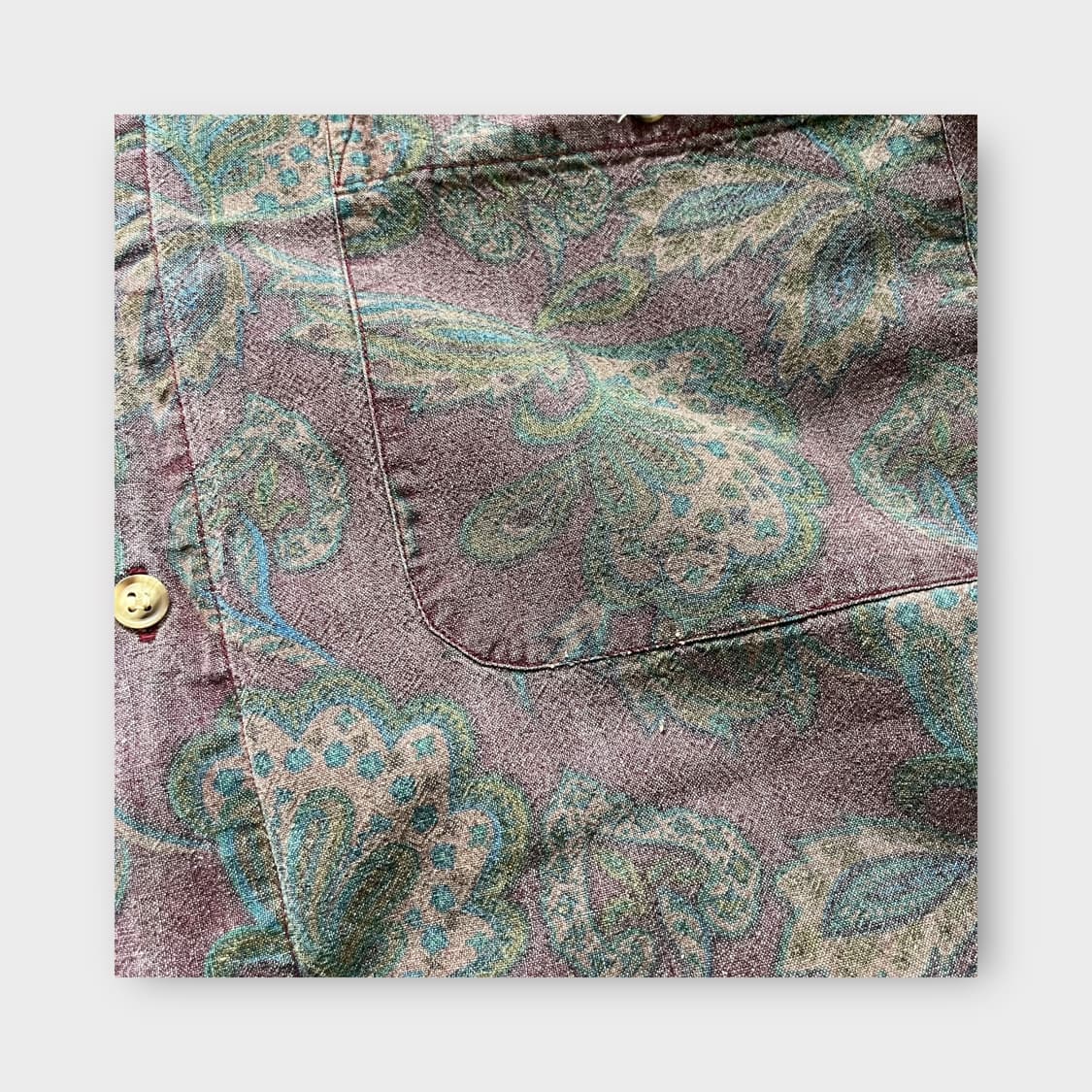 Japanese Vintage . 워시드 페이즐리 셔츠 상품이미지4