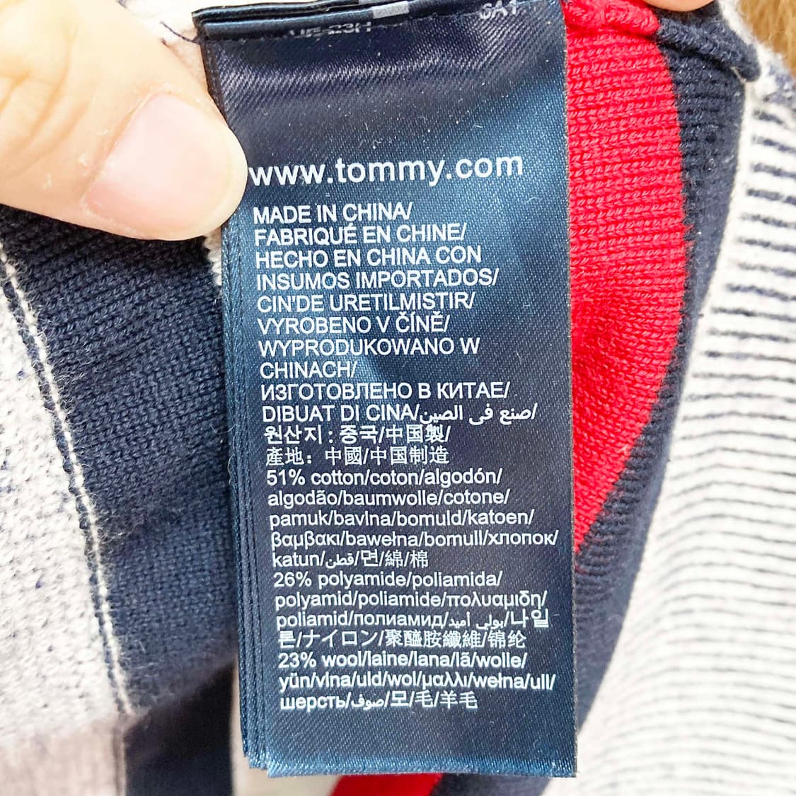 타미힐피거 남성맨투맨 스트라이프 95  상품이미지5