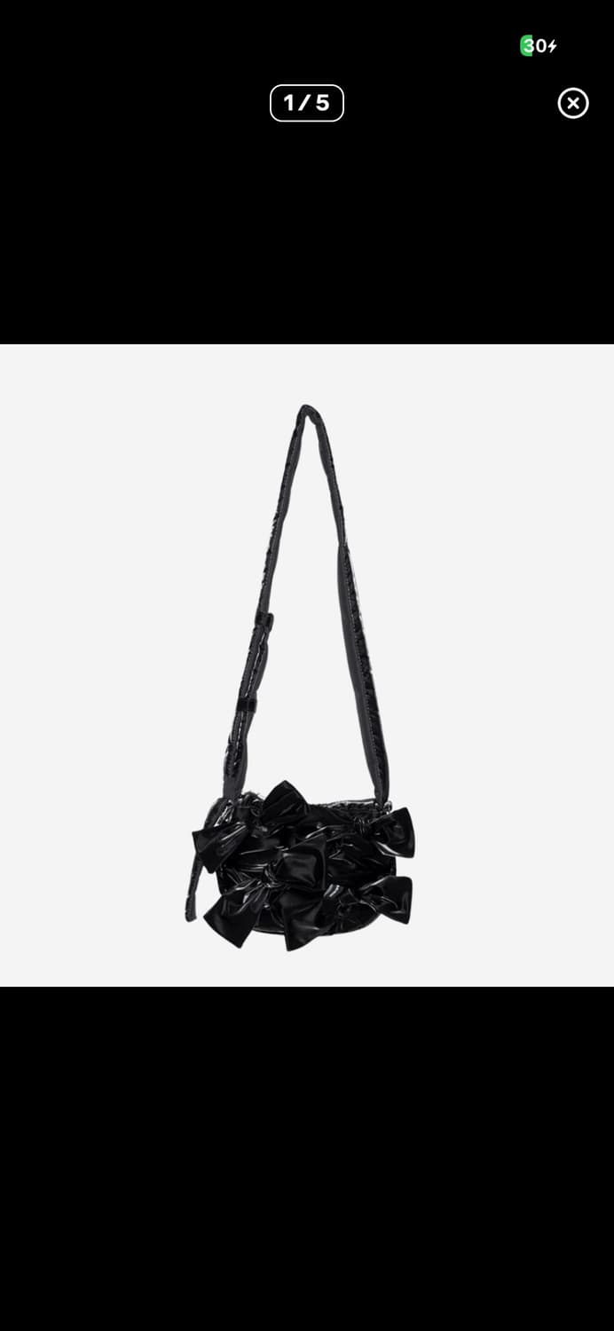 이우가마카라스 마이크로 패딩 백 블랙 상품이미지1