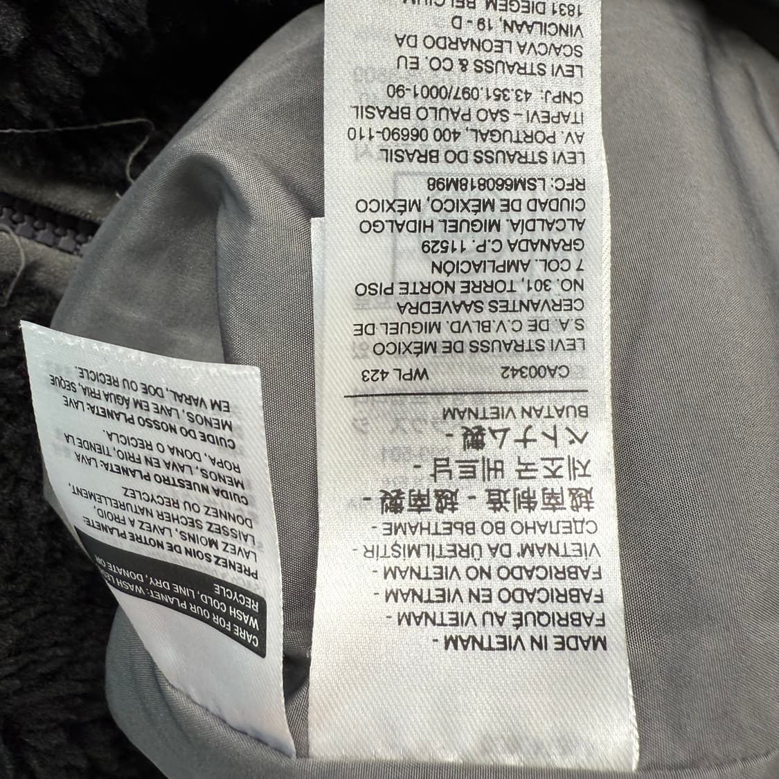 [M] 리바이스 플리스 집업 상품이미지6