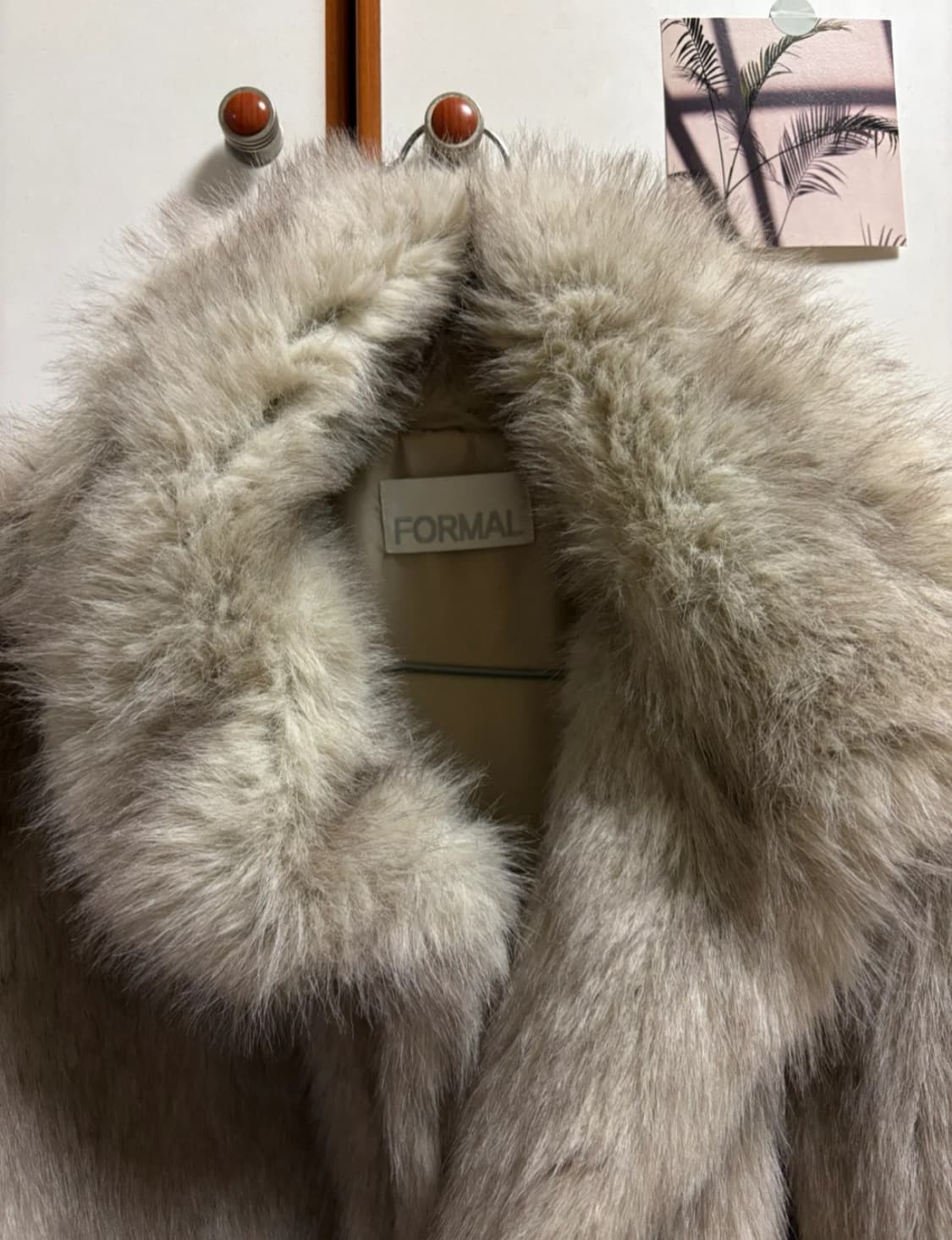 FORMAL 베이지 퍼 자켓 상품이미지3