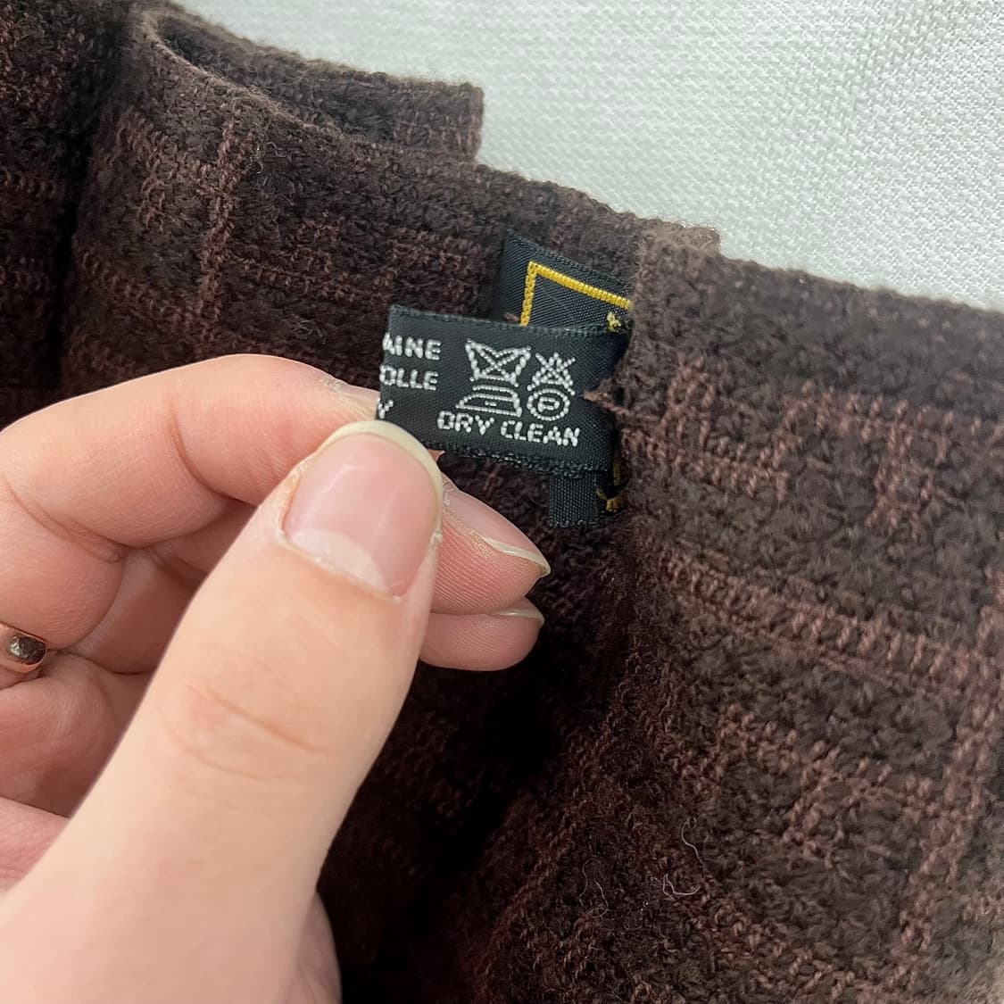 펜디 FF 로고 브라운 머플러 상품이미지4