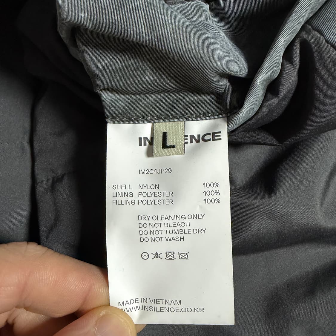 인사일런스 피그먼트 워시드 MA-1 마원 L사이즈 green 상품이미지3