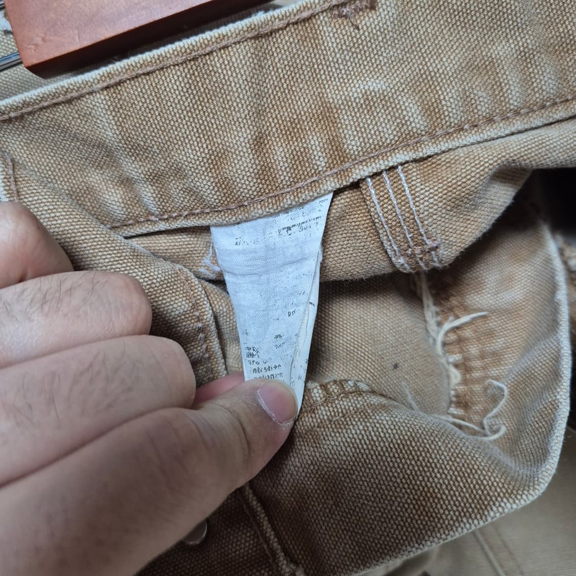 00's 칼하트 carhartt 하드워싱 더블니 팬츠 상품이미지7