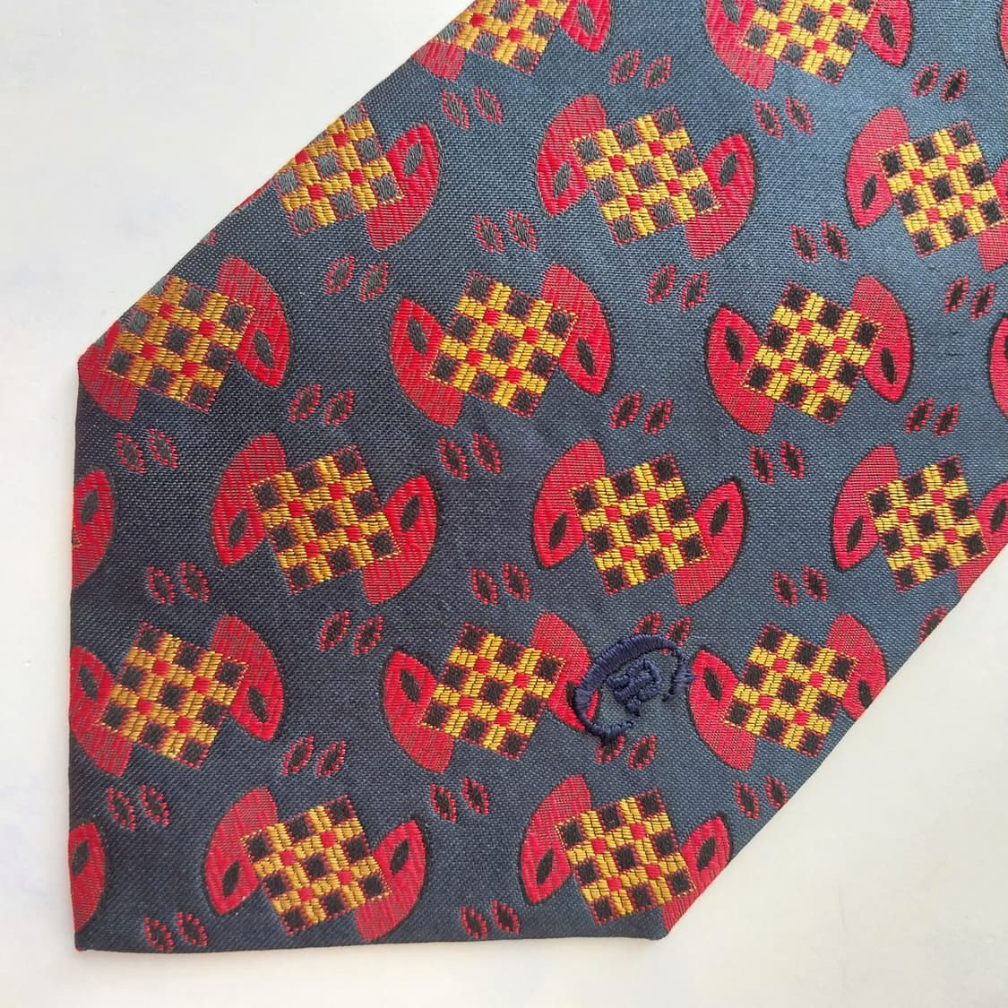 NINO CERRUTI 세루티 넥타이 다크네이비 패턴 A+등급 K2418 상품이미지6
