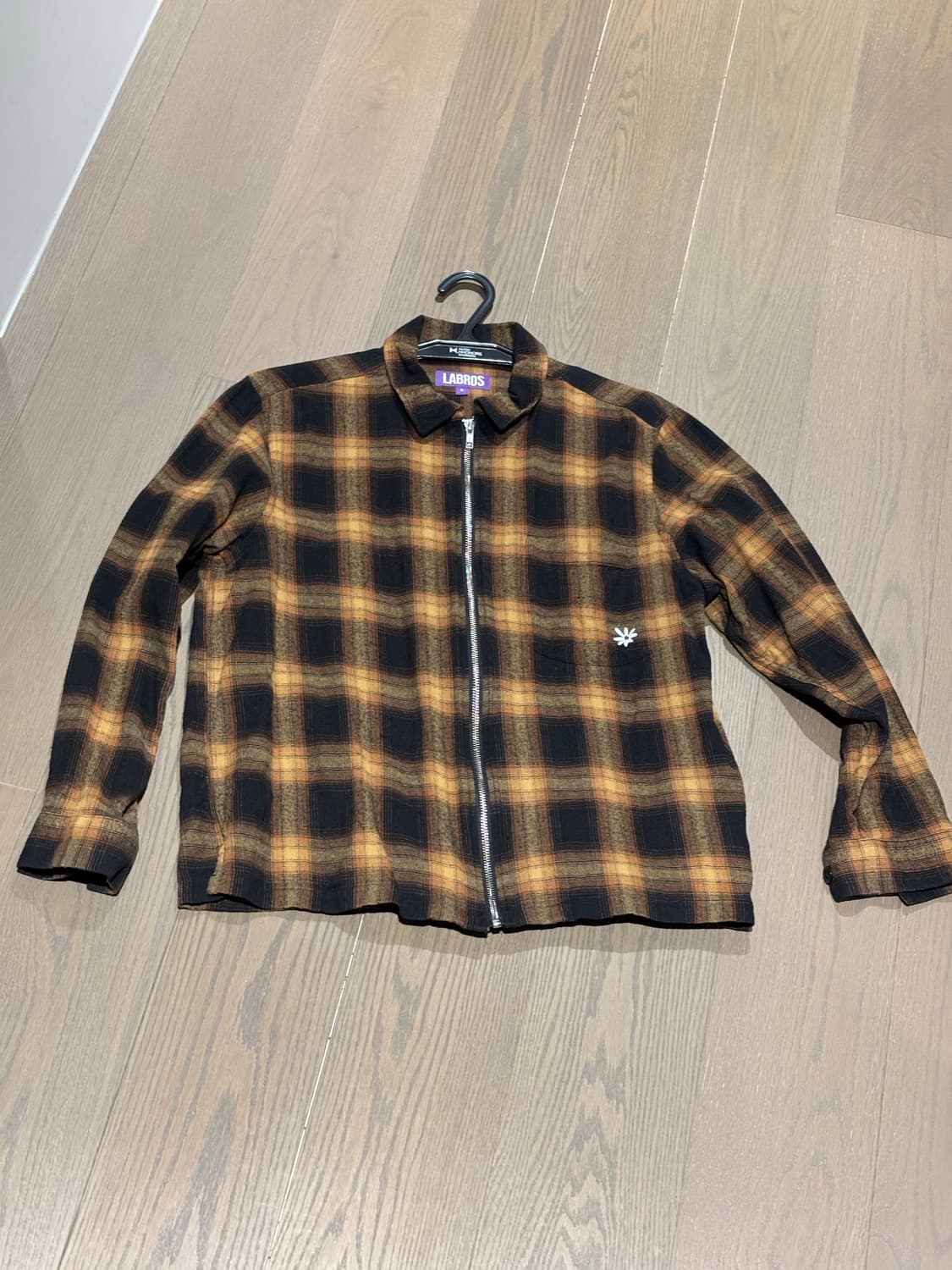 라브로스 집업 체크 셔츠 상품이미지1