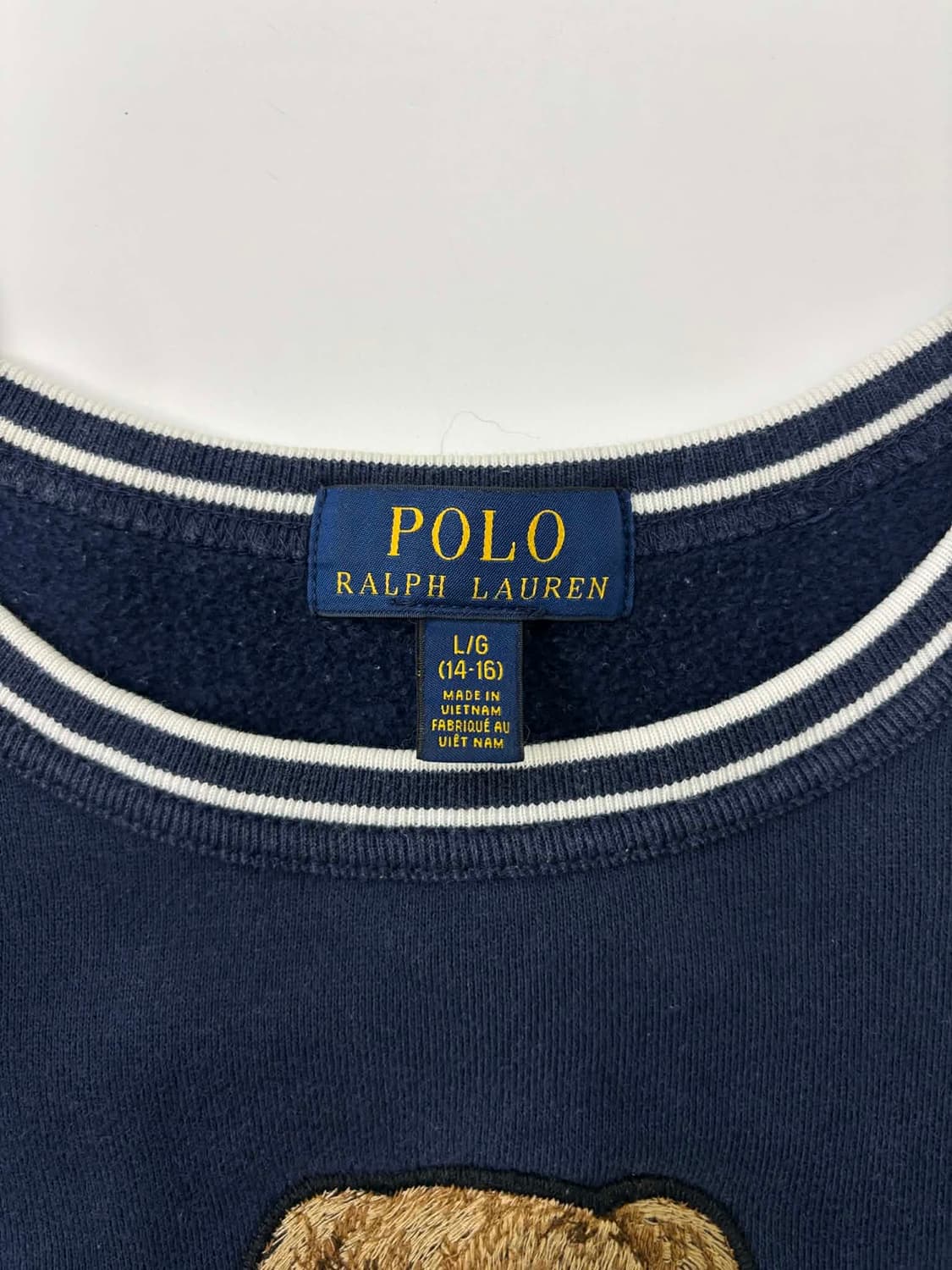 폴로 랄프로렌 코코아 폴로베어 네이비 스웨트셔츠 맨투맨(L) 상품이미지4