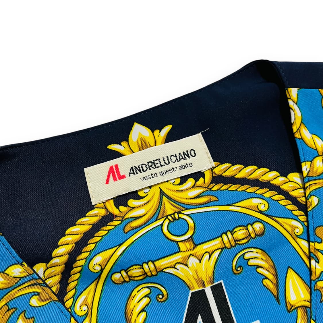 안드레루치아노 90s 바로크 수바주 패턴 베스트/조끼 상품이미지5