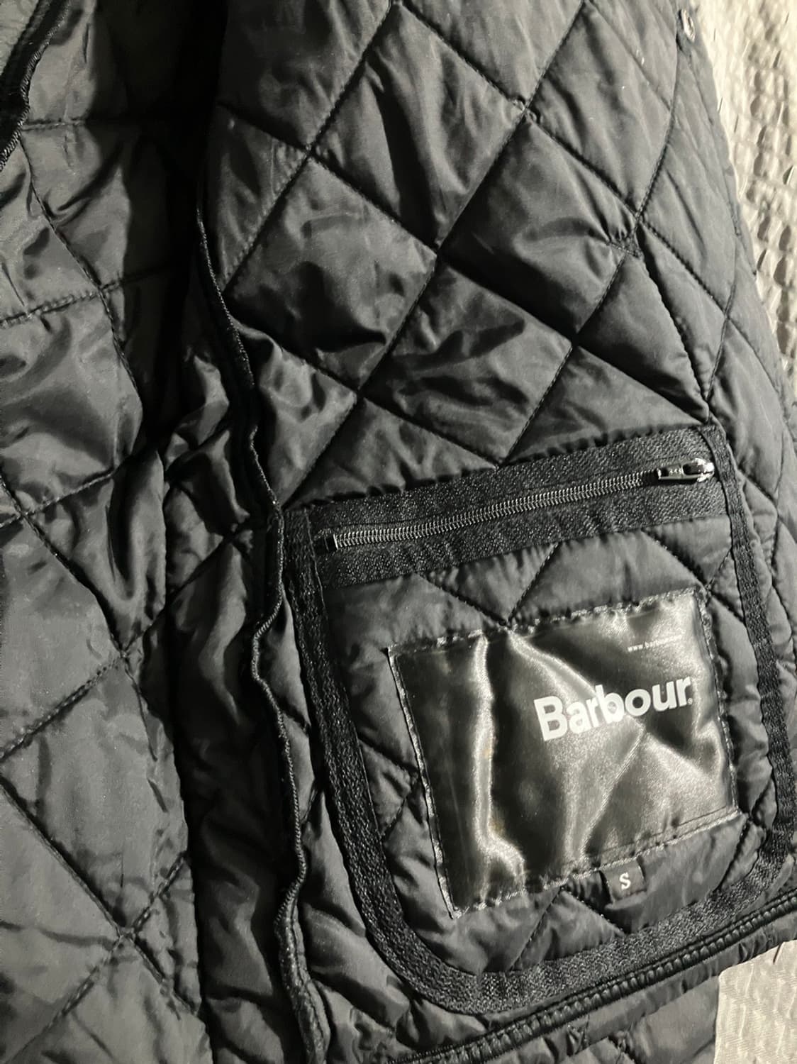 바버 퀼팅 자켓 블랙 상품이미지6