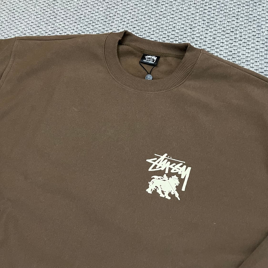 스투시 라스타 닷 크루넥 커피 상품이미지4