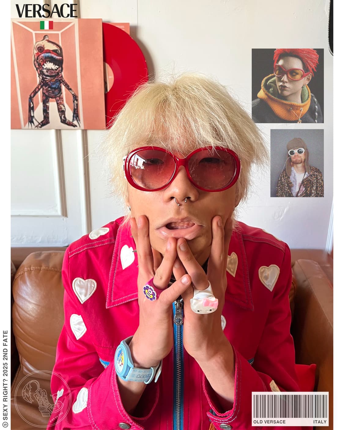 90-00s VERSACE Swarovski Trim Sunglass 상품이미지1